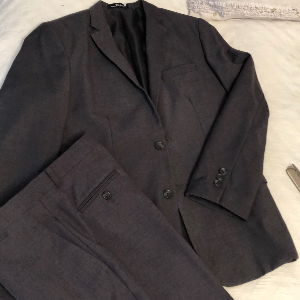 Boys charcoal gray suit